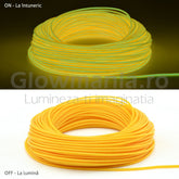 Fir electroluminescent neon flexibil el wire 32 mm culoare galben
